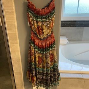 Agaci strapless dress